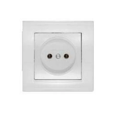 Розетка 1-м СП Бриллиант 16А IP20 без заземл. бел. UNIVersal 7947588